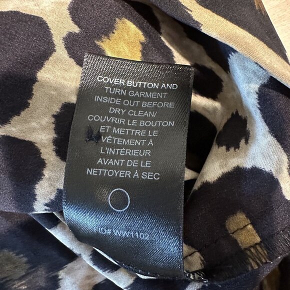 NWT Robert Rodriguez Cutout Shoulder Leopard Print Long Sleeve Dress X-Small XS - Picture 6 of 8